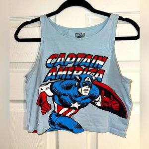 Marvel Captain America Crop Tank - Size L